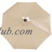 Sunnydaze 9 Foot Solar Powered LED Aluminum Patio Umbrella with Tilt & Crank, Red   567147451